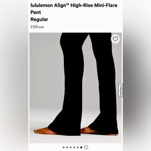 Lululemon Align Mini Flare Regular